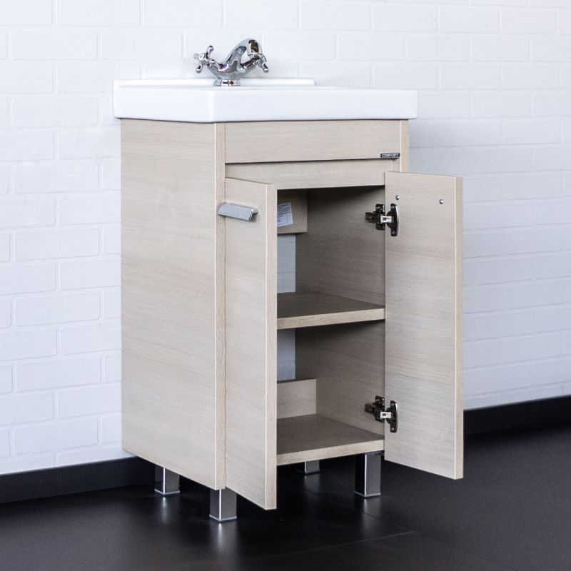 Тумба с раковиной Comforty Марио-50 00-00008849 сосна лоредо с раковиной Fest 50