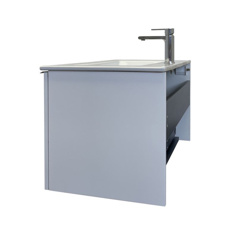 Тумба с раковиной Comforty Мерано 90 00-00010665 белый матовый с раковиной Quadro 90