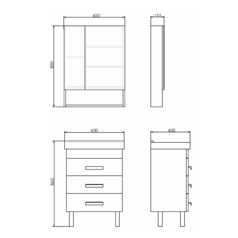 Тумба с раковиной Comforty Никосия 60Н 00-00008852 дуб темный с раковиной Fest 60 F01