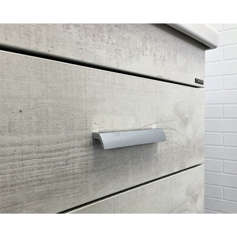 Тумба с раковиной Comforty Никосия-70П 00-00005792 дуб белый с раковиной COMO 70