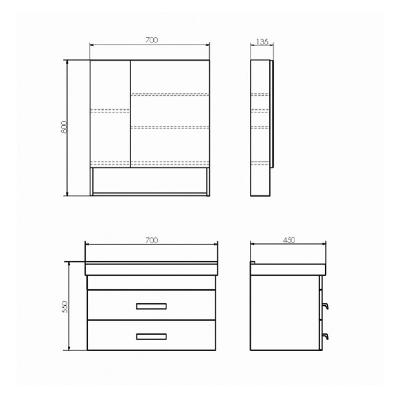 Тумба с раковиной Comforty Никосия-70П 00-00005792 дуб белый с раковиной COMO 70