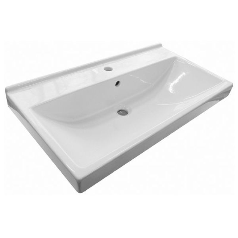 Тумба с раковиной Comforty Никосия-80Н 00-00011162 белый глянец с раковиной Fest 80