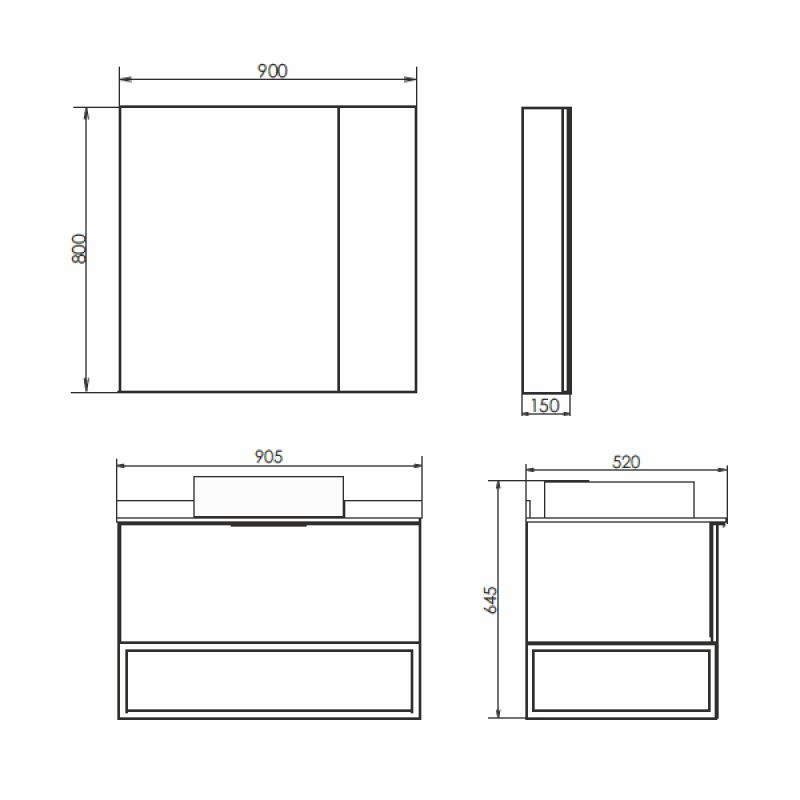 Тумба с раковиной Comforty Порто-90 00-00008927 дуб тёмно-коричневый с черной столешницей c раковиной Comforty 9110