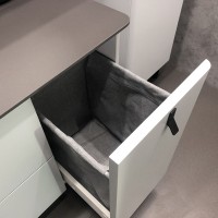 Тумба с раковиной Comforty Сорренто-90Н 00-00013520 светло-серый с черной столешницей c раковиной Comforty 9110