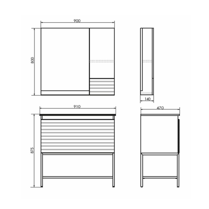 Тумба с раковиной Comforty Страсбург-90 00-00007441 дуб дымчатый с раковиной Quadro 90