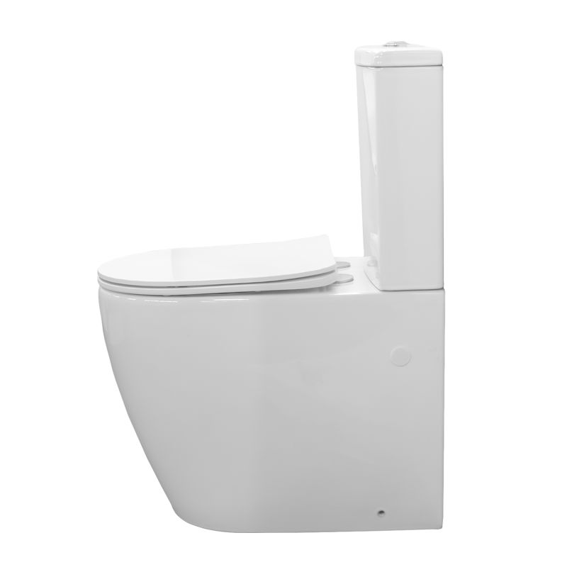 Унитаз-компакт Comforty 00-00016285, безободковый, сиденье с микролифтом, белый