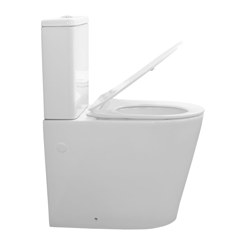 Унитаз-компакт Comforty 00-00016281, безободковый, сиденье с микролифтом, белый