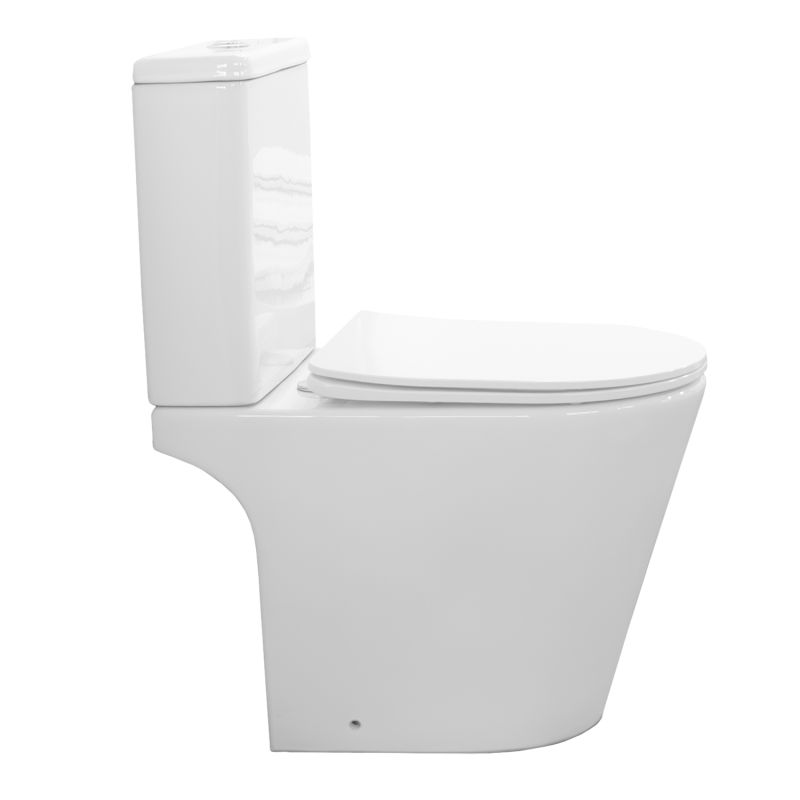 Унитаз-компакт Comforty 00-00016277, безободковый, сиденье с микролифтом, белый