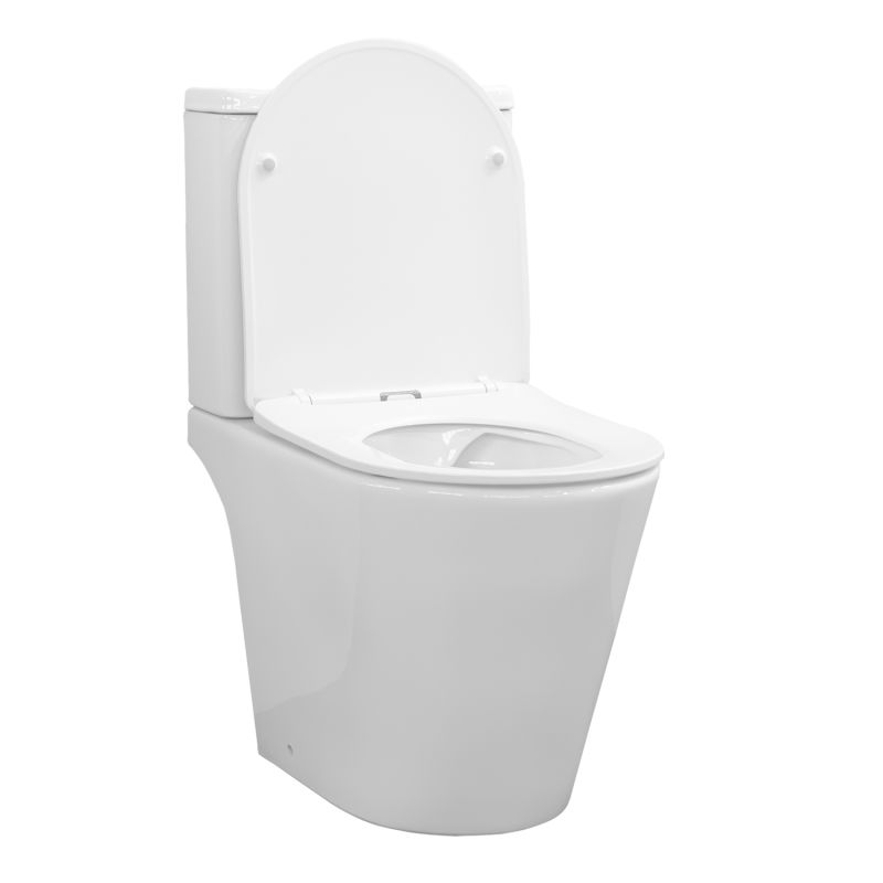 Унитаз-компакт Comforty 00-00016277, безободковый, сиденье с микролифтом, белый