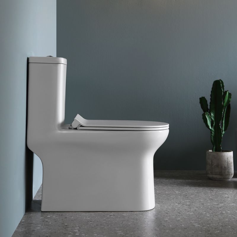 Унитаз-моноблок Comforty 00-00014867, безободковый, сиденье с микролифтом, белый