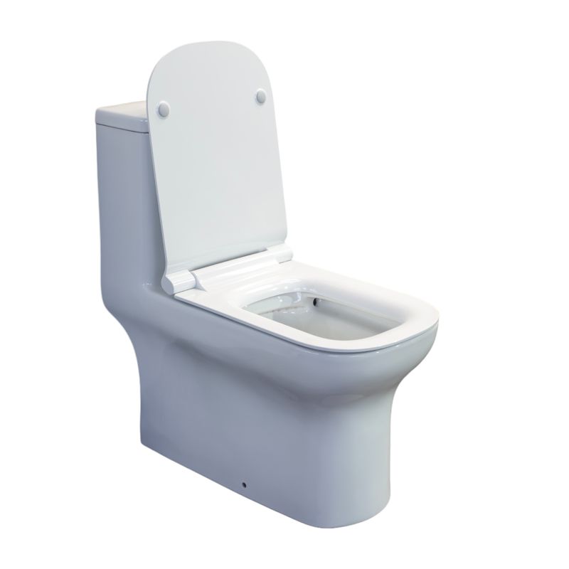 Унитаз-моноблок Comforty 00-00014867, безободковый, сиденье с микролифтом, белый