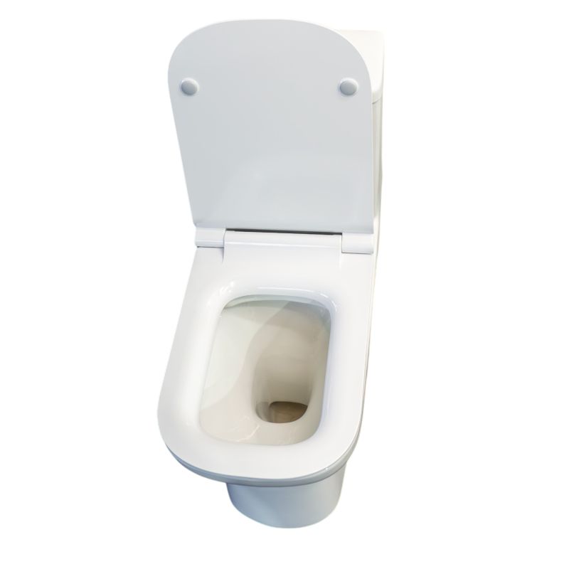 Унитаз-моноблок Comforty 00-00014867, безободковый, сиденье с микролифтом, белый