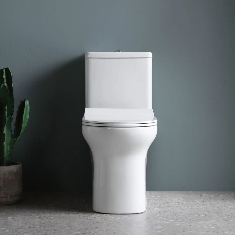 Унитаз-моноблок Comforty 00-00014868, безободковый, сиденье с микролифтом, белый