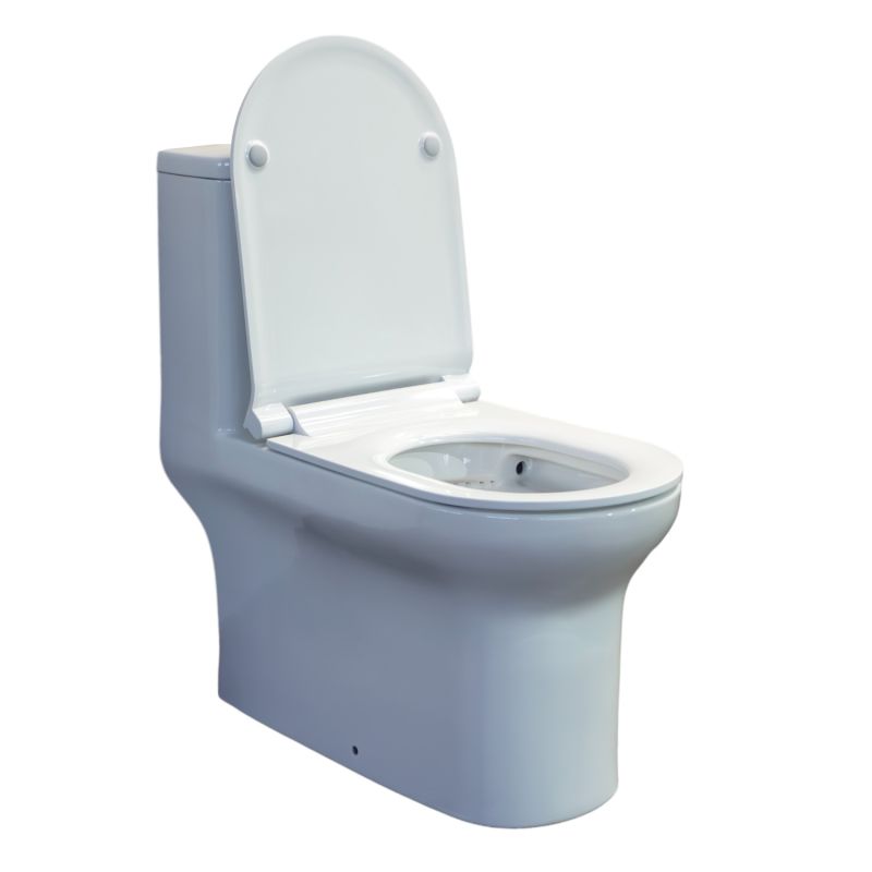 Унитаз-моноблок Comforty 00-00014868, безободковый, сиденье с микролифтом, белый