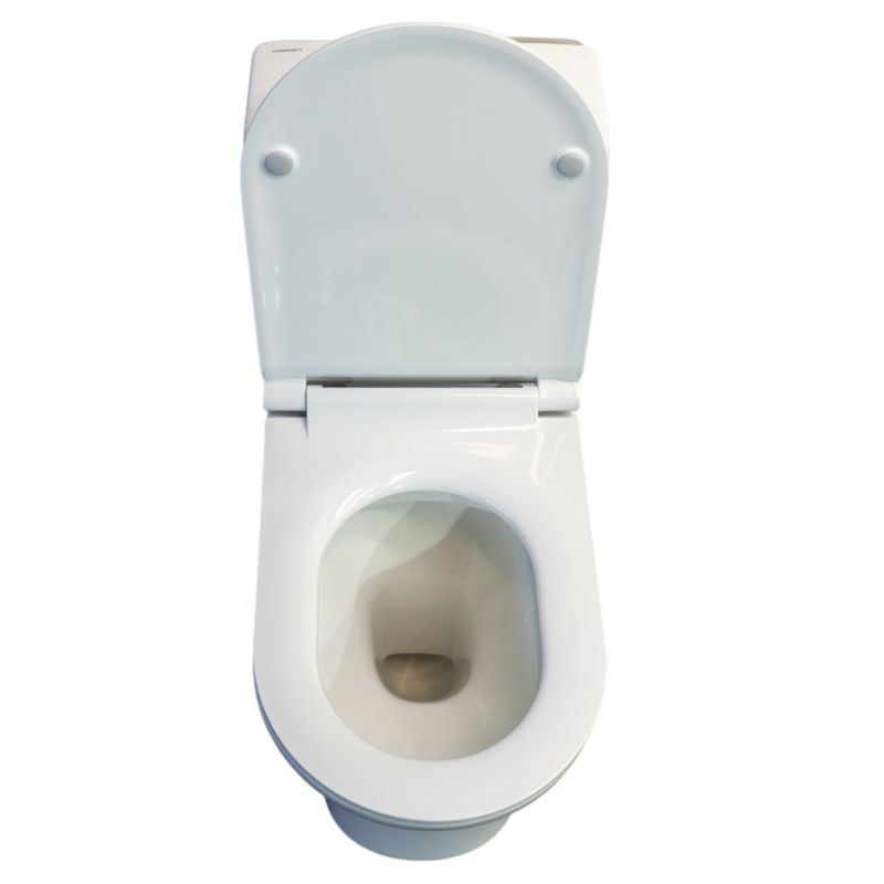 Унитаз-моноблок Comforty 00-00014868, безободковый, сиденье с микролифтом, белый