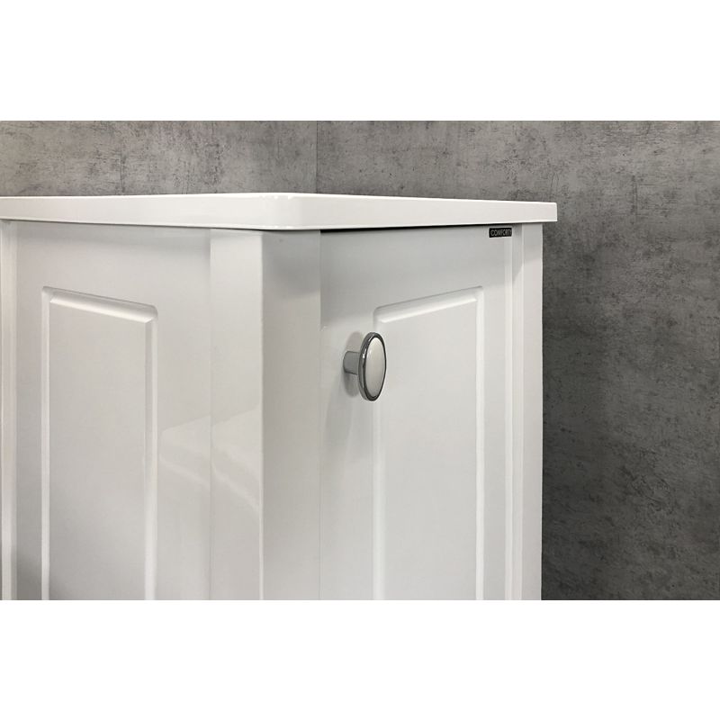 Шкаф полупенал Comforty Павия 40 00004148000 Белый глянец