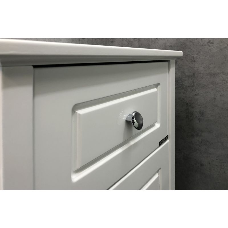 Шкаф полупенал Comforty Тбилиси 40 00003132633 Белый глянец