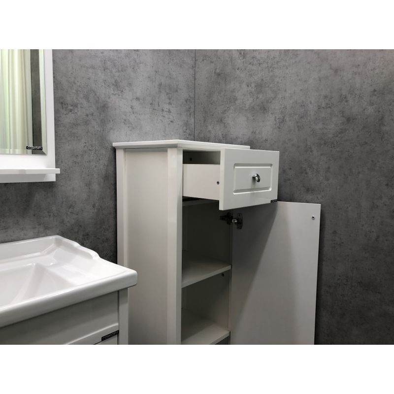 Шкаф полупенал Comforty Тбилиси 40 00003132633 Белый глянец