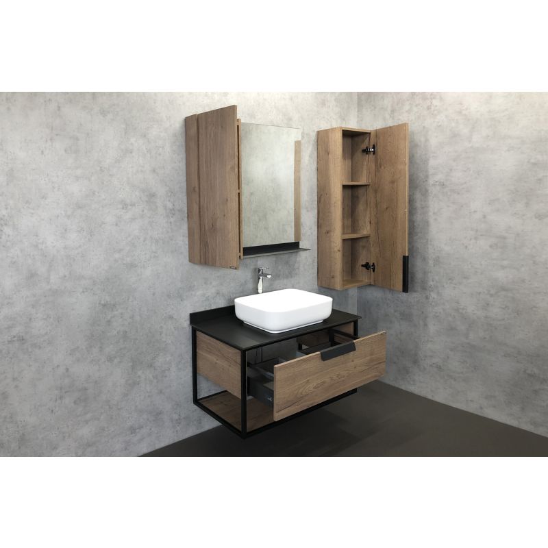 Шкаф полупенал Comforty Кельн 35 00004149530 подвесной Дуб темный