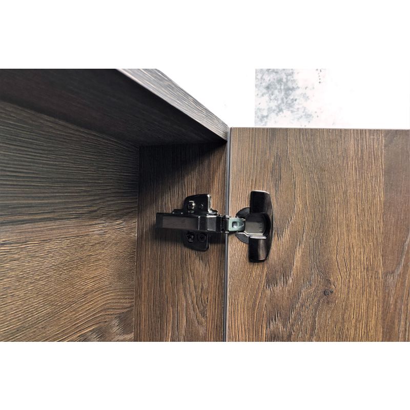 Шкаф пенал Comforty "Франкфурт-40" 00004150535 дуб шоколадно-коричневый