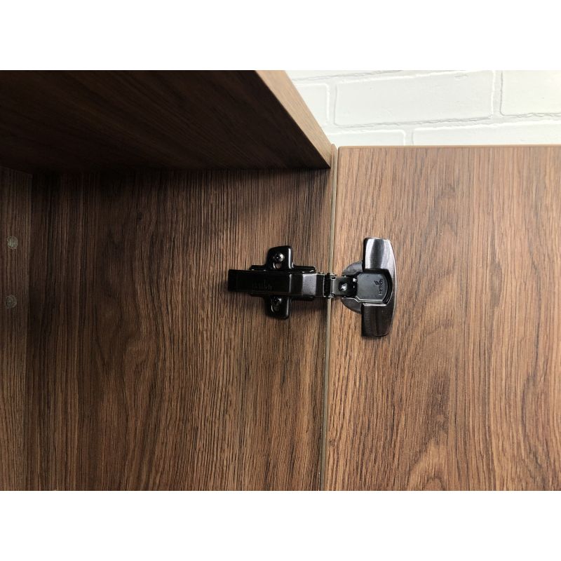 Шкаф пенал Comforty "Бордо-40" 00-00007266 дуб темно-коричневый