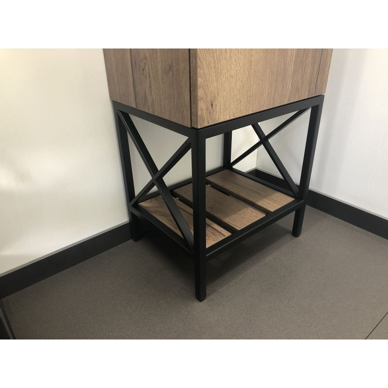 Шкаф пенал Comforty "Бредфорд-40" 00004148004 дуб темный