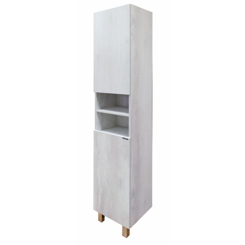 Шкаф пенал Comforty "Верона-35-Н" 00004142368 дуб белый