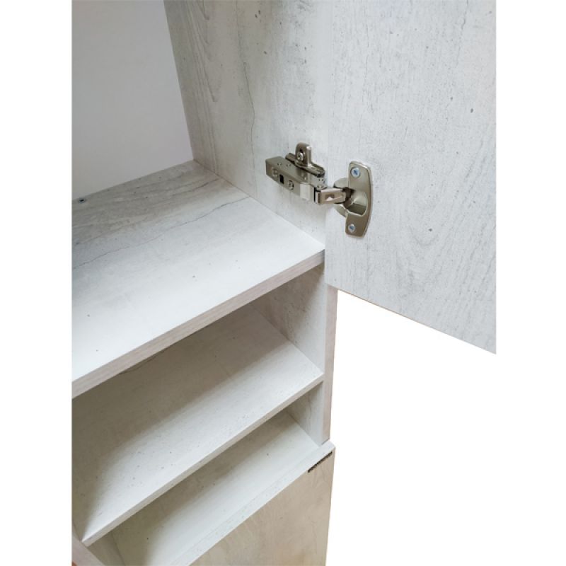 Шкаф пенал Comforty "Верона-35-Н" 00004142368 дуб белый