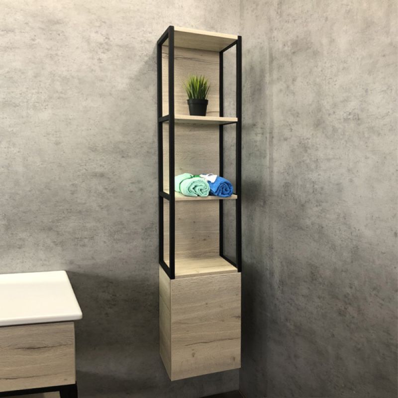 Шкаф пенал Comforty "Мальме-35" 00-00000825 дуб дымчатый