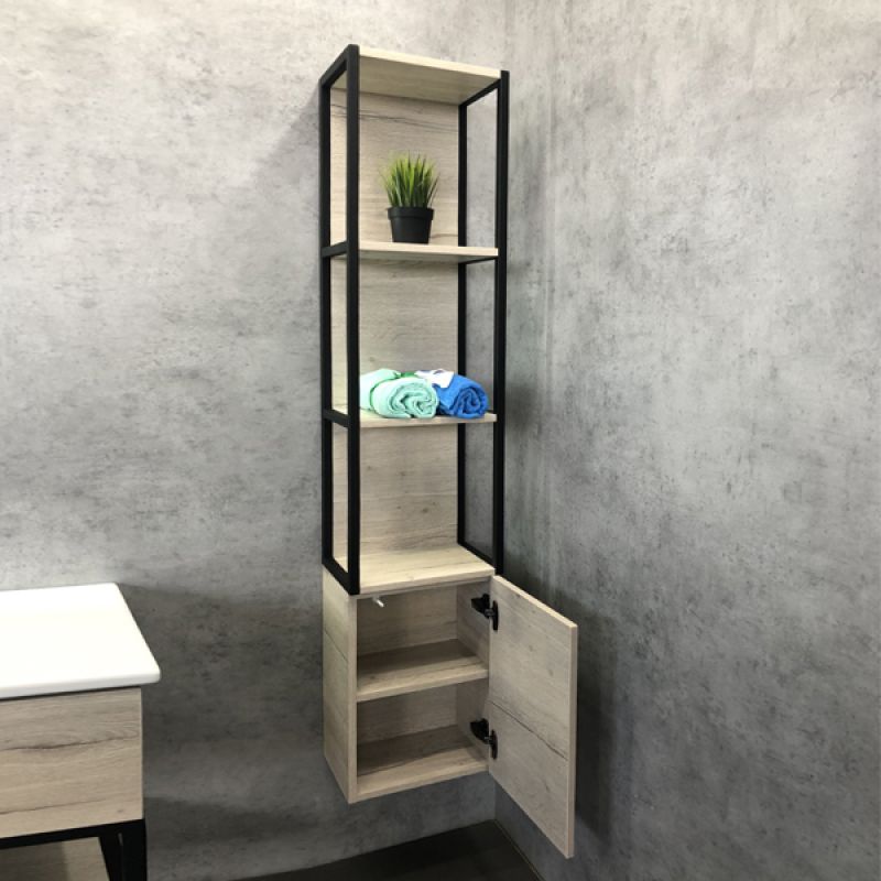 Шкаф пенал Comforty "Мальме-35" 00-00000825 дуб дымчатый