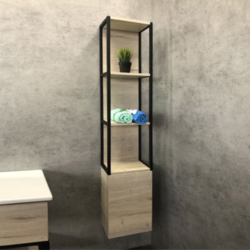 Шкаф пенал Comforty "Мальме-35" 00-00000825 дуб дымчатый