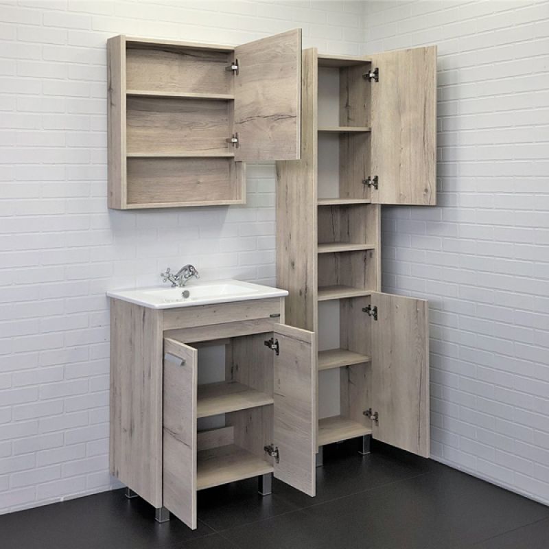 Шкаф пенал Comforty "Марио-40" 00-00005976 дуб дымчатый