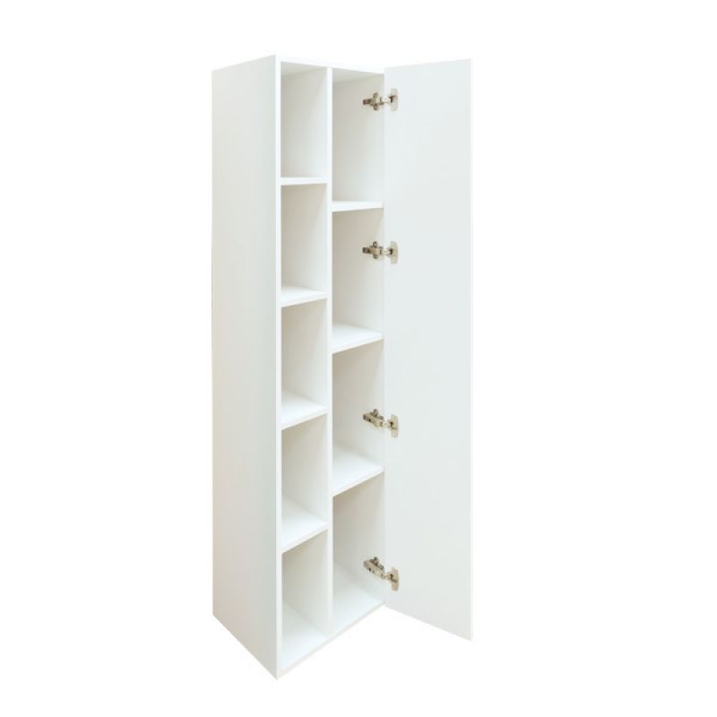 Шкаф пенал Comforty "Милан-40" 00004136467 белый глянец