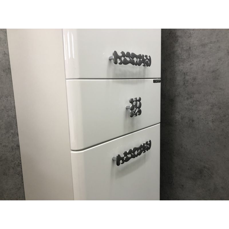 Шкаф пенал Comforty "Монако-40" 00003129168 правая белый глянец