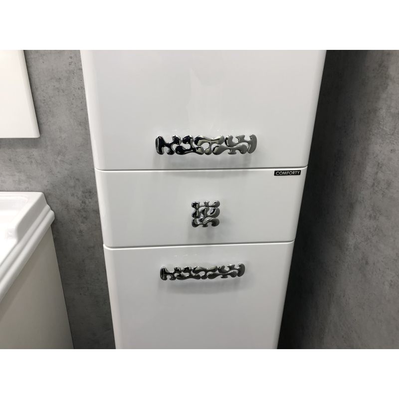 Шкаф пенал Comforty "Монако-40" 00003129168 правая белый глянец