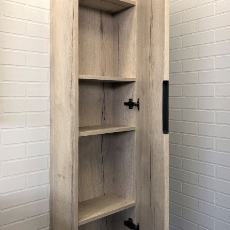 Шкаф пенал Comforty "Порто-35" 00-00009981 дуб дымчатый