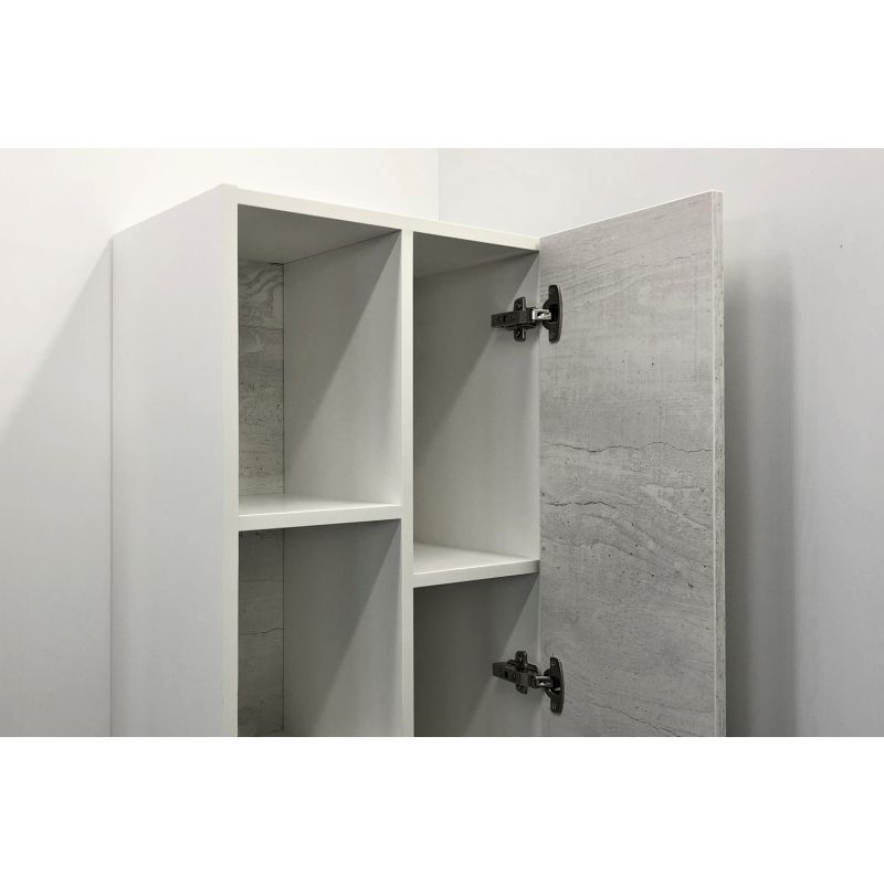 Шкаф пенал Comforty "Прага-45" 00004136272 дуб белый