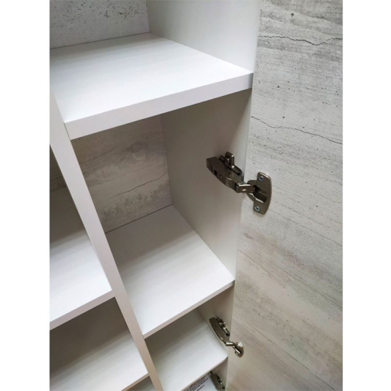 Шкаф пенал Comforty "Прага-45" 00004136272 дуб белый