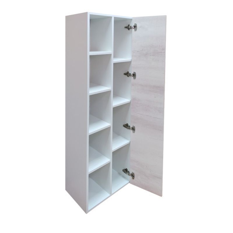 Шкаф пенал Comforty "Прага-45" 00004136272 дуб белый