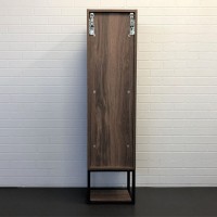 Шкаф пенал Comforty "Равенна Лофт-35" 00-00006913 дуб темно-коричневый
