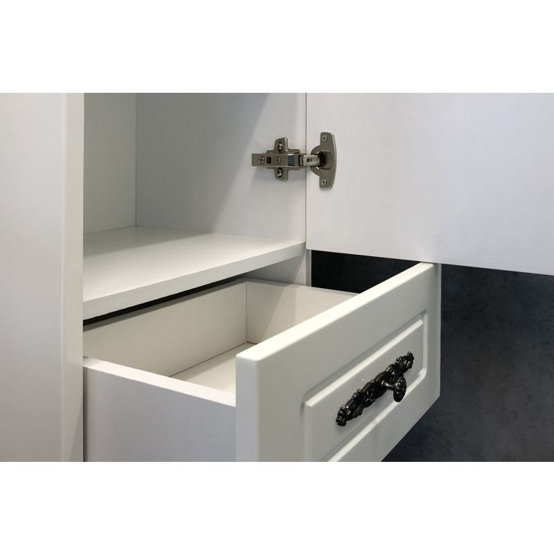 Шкаф пенал Comforty "Севилья-35" 00004137101 слоновая кость