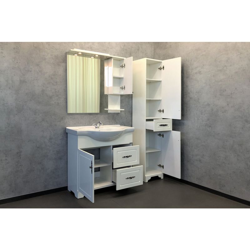 Шкаф пенал Comforty "Севилья-35" 00004137101 слоновая кость