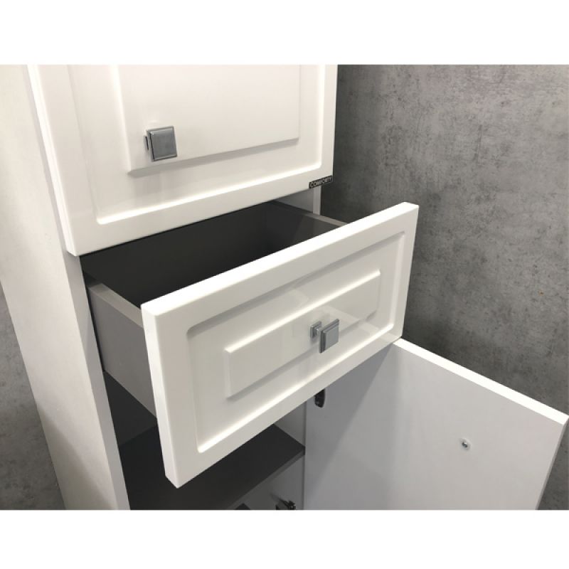 Шкаф пенал Comforty "Феррара-40" 00004148010 белый глянец