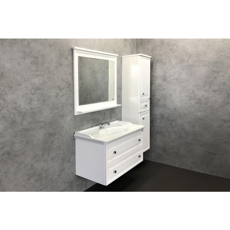 Шкаф пенал Comforty "Феррара-40" 00004148010 белый глянец