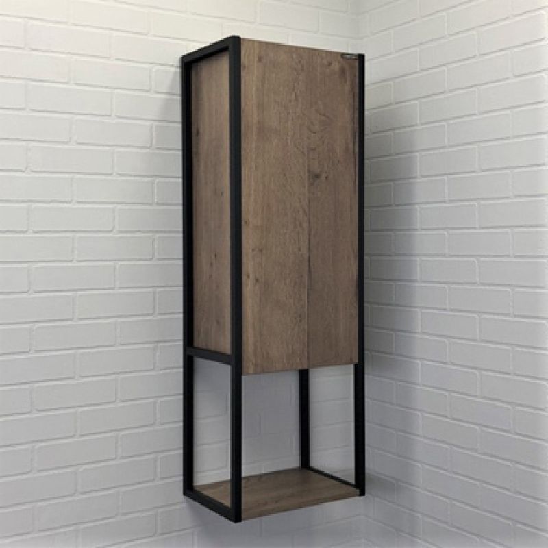 Шкаф пенал Comforty "Лиссабон-40" 00-00006270 дуб темный