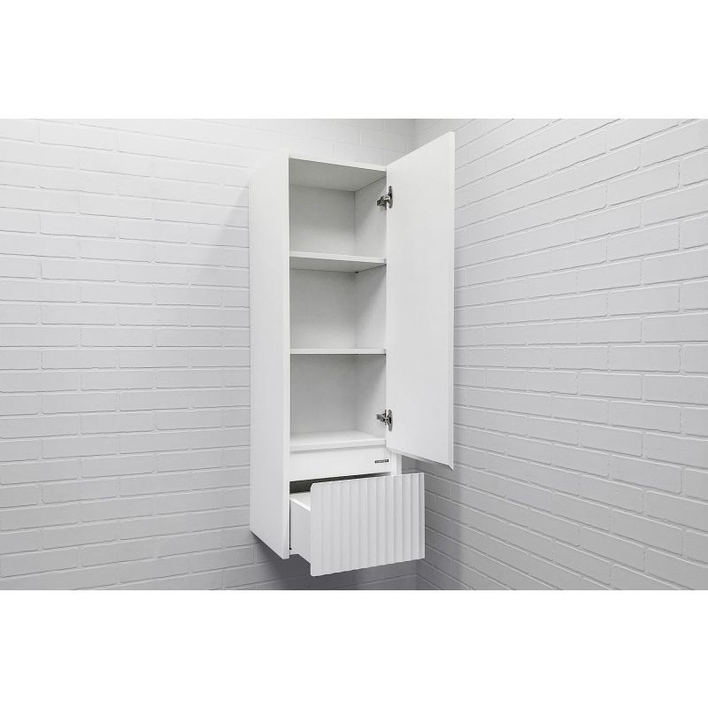 Шкаф пенал Comforty Марсель-40 00-00012273 белая матовая