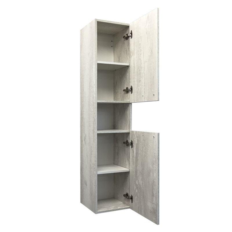 Шкаф пенал Comforty Никосия-35 00-00015953 дуб белый