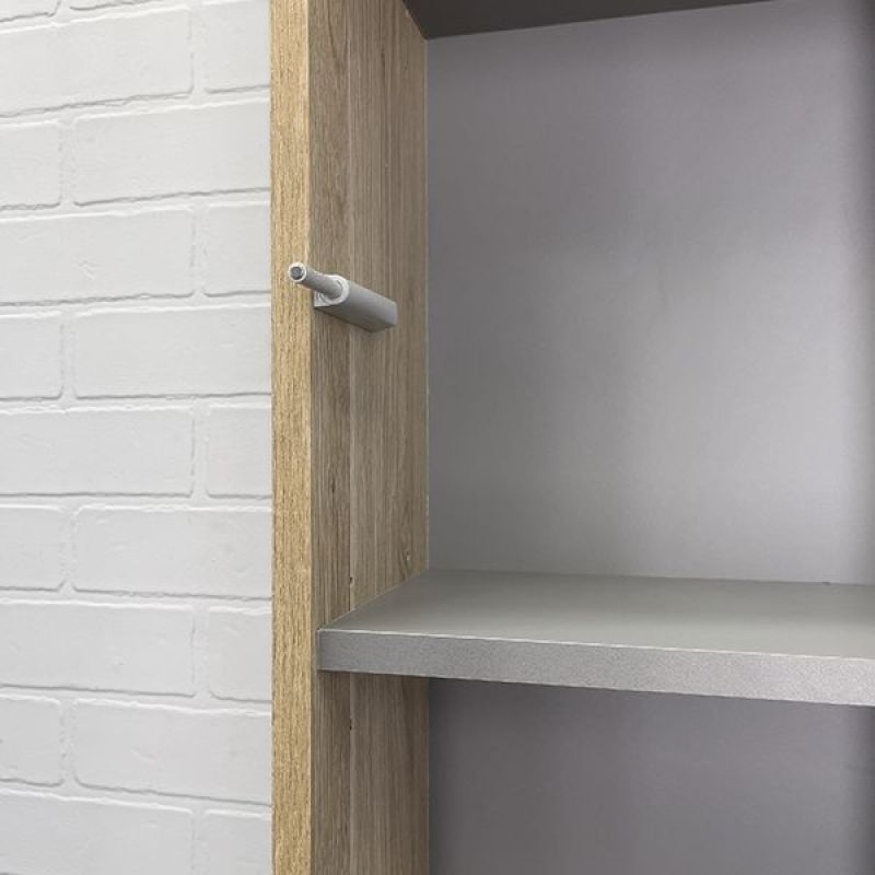 Шкаф пенал Comforty Таллин-40 00-00010383 Белый/Дуб натуральный