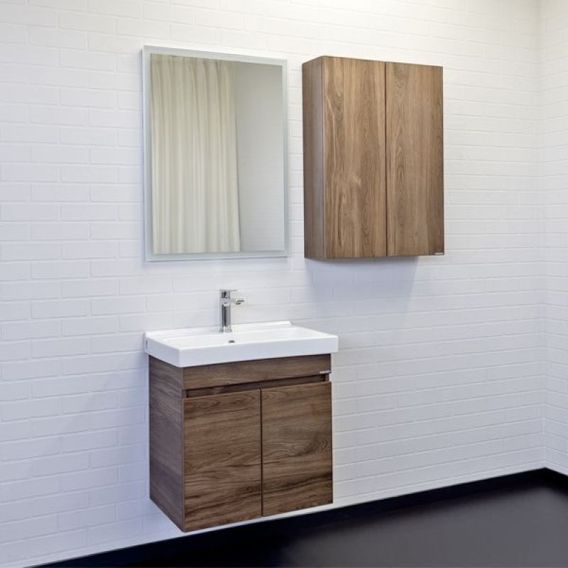 Шкаф подвесной Comforty Осло-60 00-00011150 дуб тёмно-коричневый