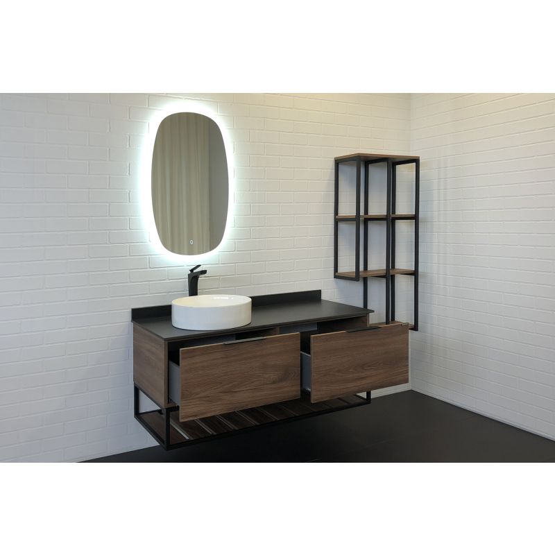 Стеллаж Comforty Порто 50 00-00000829 подвесной Дуб темно-коричневый